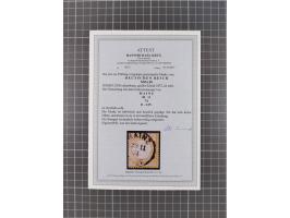 1872/94, interessante Sammlung mit 35 gestempelten Marken inkl. besseren Marken und vieler schöner Briefstücke mit sehr klare