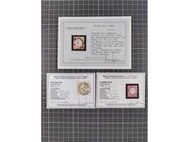 1872/94, interessante Sammlung mit 35 gestempelten Marken inkl. besseren Marken und vieler schöner Briefstücke mit sehr klare