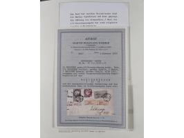 1872/74, interessante gestempelte Sammlung mit vielen Briefstücken, bessere Stempel inkl. Bahnpost und ca. fast 50 frankierte