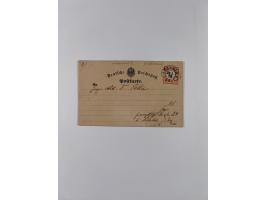 1872/74, interessante gestempelte Sammlung mit vielen Briefstücken, bessere Stempel inkl. Bahnpost und ca. fast 50 frankierte