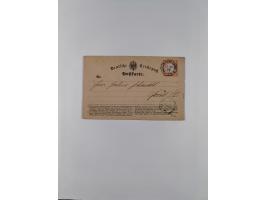 1872/74, interessante gestempelte Sammlung mit vielen Briefstücken, bessere Stempel inkl. Bahnpost und ca. fast 50 frankierte