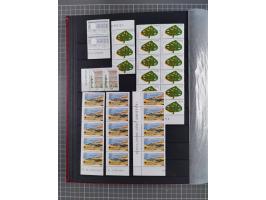 1960/2004, Stamps in blocks, all mint never hinged, including complete sheet animals 1979, 43 souvenir sheets, very fine.