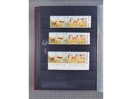 1960/2004, Stamps in blocks, all mint never hinged, including complete sheet animals 1979, 43 souvenir sheets, very fine.