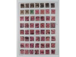 1890/1900, Krone/Adler 3-50 Pfg., ca. 180 Briefestücke und lose Marken mit oft klaren Stempel-Abschlägen, dabei Paare, Marken