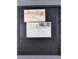 1865/1960, ca. 160 covers incl. many airmail covers, cards with better picture postcards and postal stationeries, with u.o. p