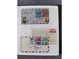 1865/1960, ca. 160 covers incl. many airmail covers, cards with better picture postcards and postal stationeries, with u.o. p
