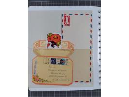 1865/1960, ca. 160 covers incl. many airmail covers, cards with better picture postcards and postal stationeries, with u.o. p