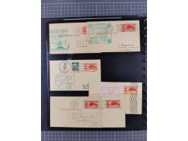 1865/1960, ca. 160 covers incl. many airmail covers, cards with better picture postcards and postal stationeries, with u.o. p
