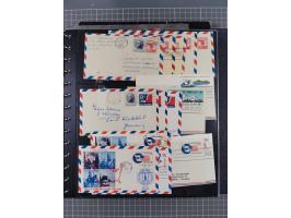 1865/1960, ca. 160 covers incl. many airmail covers, cards with better picture postcards and postal stationeries, with u.o. p