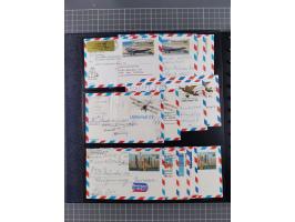 1865/1960, ca. 160 covers incl. many airmail covers, cards with better picture postcards and postal stationeries, with u.o. p