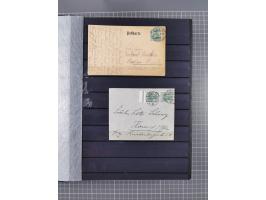 1900/22, fast 60 Briefe und Karten mit Germania-Frankaturen inkl. Aufdruckausgaben der Abstimmungesgebiete, dabei R-Briefe, i