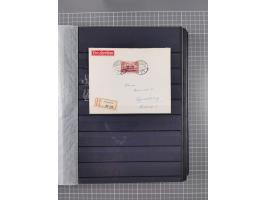 1900/22, fast 60 Briefe und Karten mit Germania-Frankaturen inkl. Aufdruckausgaben der Abstimmungesgebiete, dabei R-Briefe, i