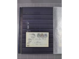 1900/22, fast 60 Briefe und Karten mit Germania-Frankaturen inkl. Aufdruckausgaben der Abstimmungesgebiete, dabei R-Briefe, i