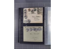 1900/22, fast 60 Briefe und Karten mit Germania-Frankaturen inkl. Aufdruckausgaben der Abstimmungesgebiete, dabei R-Briefe, i