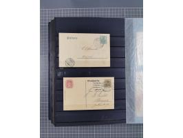 1900/22, fast 60 Briefe und Karten mit Germania-Frankaturen inkl. Aufdruckausgaben der Abstimmungesgebiete, dabei R-Briefe, i