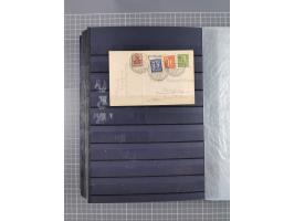 1900/22, fast 60 Briefe und Karten mit Germania-Frankaturen inkl. Aufdruckausgaben der Abstimmungesgebiete, dabei R-Briefe, i