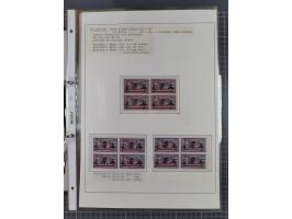 1922/23, interessante, ungebraucht/postfrische und gestempelte Spezial-Sammlung ex Mi.-Nr. 73-181 mit Einheiten, Randstücken,