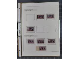 1922/23, interessante, ungebraucht/postfrische und gestempelte Spezial-Sammlung ex Mi.-Nr. 73-181 mit Einheiten, Randstücken,