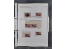 1922/23, interessante, ungebraucht/postfrische und gestempelte Spezial-Sammlung ex Mi.-Nr. 73-181 mit Einheiten, Randstücken,