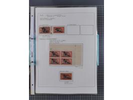 1922/23, interessante, ungebraucht/postfrische und gestempelte Spezial-Sammlung ex Mi.-Nr. 73-181 mit Einheiten, Randstücken,