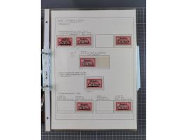 1922/23, interessante, ungebraucht/postfrische und gestempelte Spezial-Sammlung ex Mi.-Nr. 73-181 mit Einheiten, Randstücken,