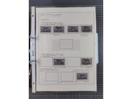 1922/23, interessante, ungebraucht/postfrische und gestempelte Spezial-Sammlung ex Mi.-Nr. 73-181 mit Einheiten, Randstücken,