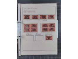 1922/23, interessante, ungebraucht/postfrische und gestempelte Spezial-Sammlung ex Mi.-Nr. 73-181 mit Einheiten, Randstücken,