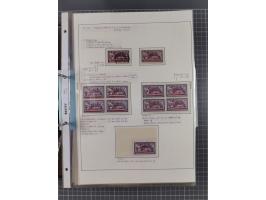 1922/23, interessante, ungebraucht/postfrische und gestempelte Spezial-Sammlung ex Mi.-Nr. 73-181 mit Einheiten, Randstücken,