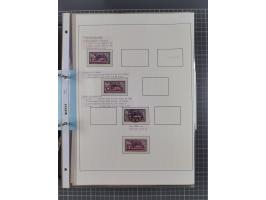 1922/23, interessante, ungebraucht/postfrische und gestempelte Spezial-Sammlung ex Mi.-Nr. 73-181 mit Einheiten, Randstücken,