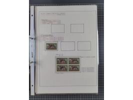 1922/23, interessante, ungebraucht/postfrische und gestempelte Spezial-Sammlung ex Mi.-Nr. 73-181 mit Einheiten, Randstücken,