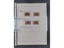 1922/23, interessante, ungebraucht/postfrische und gestempelte Spezial-Sammlung ex Mi.-Nr. 73-181 mit Einheiten, Randstücken,