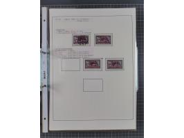 1922/23, interessante, ungebraucht/postfrische und gestempelte Spezial-Sammlung ex Mi.-Nr. 73-181 mit Einheiten, Randstücken,