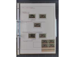 1922/23, interessante, ungebraucht/postfrische und gestempelte Spezial-Sammlung ex Mi.-Nr. 73-181 mit Einheiten, Randstücken,