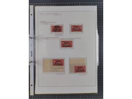 1922/23, interessante, ungebraucht/postfrische und gestempelte Spezial-Sammlung ex Mi.-Nr. 73-181 mit Einheiten, Randstücken,