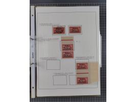 1922/23, interessante, ungebraucht/postfrische und gestempelte Spezial-Sammlung ex Mi.-Nr. 73-181 mit Einheiten, Randstücken,