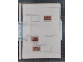 1922/23, interessante, ungebraucht/postfrische und gestempelte Spezial-Sammlung ex Mi.-Nr. 73-181 mit Einheiten, Randstücken,