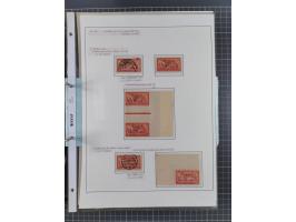 1922/23, interessante, ungebraucht/postfrische und gestempelte Spezial-Sammlung ex Mi.-Nr. 73-181 mit Einheiten, Randstücken,