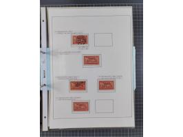 1922/23, interessante, ungebraucht/postfrische und gestempelte Spezial-Sammlung ex Mi.-Nr. 73-181 mit Einheiten, Randstücken,