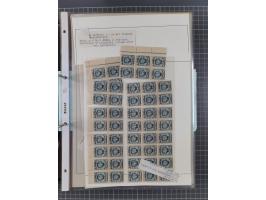 1922/23, interessante, ungebraucht/postfrische und gestempelte Spezial-Sammlung ex Mi.-Nr. 73-181 mit Einheiten, Randstücken,