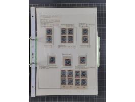 1922/23, interessante, ungebraucht/postfrische und gestempelte Spezial-Sammlung ex Mi.-Nr. 73-181 mit Einheiten, Randstücken,
