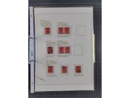 1922/23, interessante, ungebraucht/postfrische und gestempelte Spezial-Sammlung ex Mi.-Nr. 73-181 mit Einheiten, Randstücken,