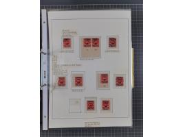 1922/23, interessante, ungebraucht/postfrische und gestempelte Spezial-Sammlung ex Mi.-Nr. 73-181 mit Einheiten, Randstücken,