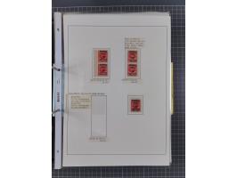 1922/23, interessante, ungebraucht/postfrische und gestempelte Spezial-Sammlung ex Mi.-Nr. 73-181 mit Einheiten, Randstücken,