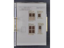 1922/23, interessante, ungebraucht/postfrische und gestempelte Spezial-Sammlung ex Mi.-Nr. 73-181 mit Einheiten, Randstücken,