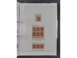 1922/23, interessante, ungebraucht/postfrische und gestempelte Spezial-Sammlung ex Mi.-Nr. 73-181 mit Einheiten, Randstücken,