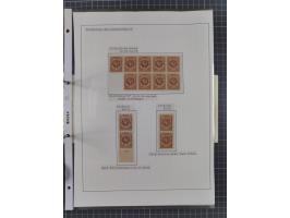 1922/23, interessante, ungebraucht/postfrische und gestempelte Spezial-Sammlung ex Mi.-Nr. 73-181 mit Einheiten, Randstücken,