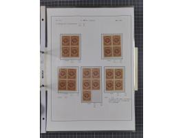 1922/23, interessante, ungebraucht/postfrische und gestempelte Spezial-Sammlung ex Mi.-Nr. 73-181 mit Einheiten, Randstücken,