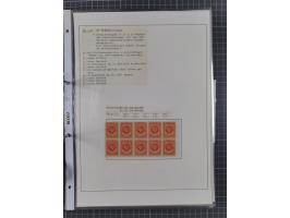 1922/23, interessante, ungebraucht/postfrische und gestempelte Spezial-Sammlung ex Mi.-Nr. 73-181 mit Einheiten, Randstücken,