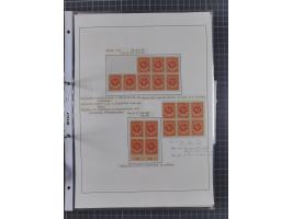 1922/23, interessante, ungebraucht/postfrische und gestempelte Spezial-Sammlung ex Mi.-Nr. 73-181 mit Einheiten, Randstücken,