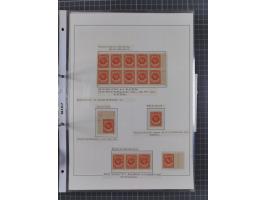 1922/23, interessante, ungebraucht/postfrische und gestempelte Spezial-Sammlung ex Mi.-Nr. 73-181 mit Einheiten, Randstücken,